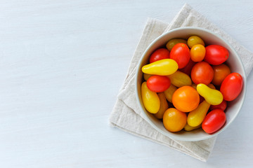 Bowl of homegrown tomatoes