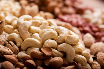 cashew nuts in a market