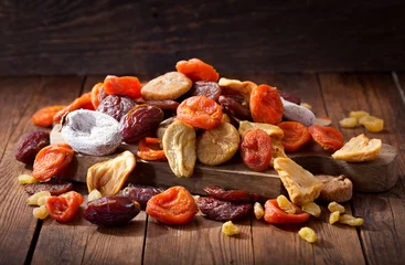 Keuken spatwand met foto mix of dried fruits © Nitr