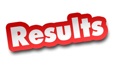 results concept 3d illustration isolated