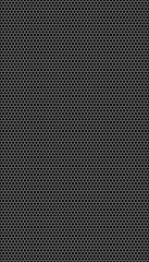 White honeycomb on a black background. Seamless texture. Isometric geometry. 3D illustration