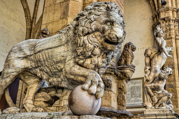 Fototapeta na wymiar Florenz, Loggia dei Lanzi Detail