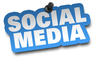 social media concept 3d illustration isolated