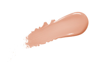  beige paint brush spot stroke on white 