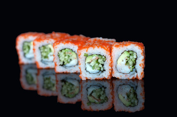 Menu for sushi bar. CALIFORNIA ROLL