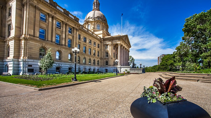 Alberta Legislature Building Edmonton Canada - obrazy, fototapety, plakaty