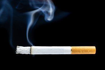 Cigarette smoke cigarette butt