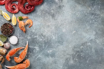Papier Peint photo autocollant Crustacés Fruit de mer