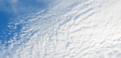 Nature vivid twilight cloud over bright light sky of the landscape city country the beautiful blue sky. photo shooting from mobile phone.