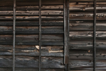 古い木製の外壁