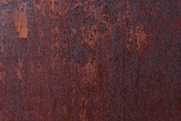 錆びた金属の壁