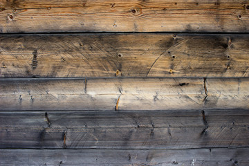 Old Wooden wall. Texture with horizontal planks