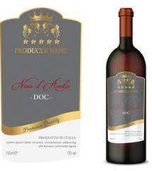 Vector wine label