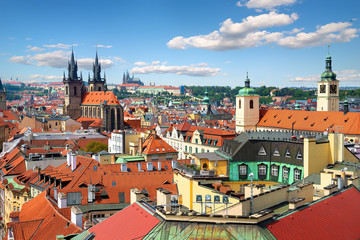 Fototapeta premium Prague from above
