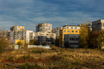 Obraz premium A lonely place waiting to be built another block of flats