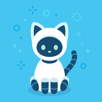 Cute Robot Cat