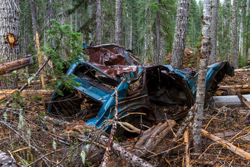 old car wreck