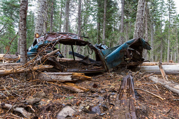 old car wreck