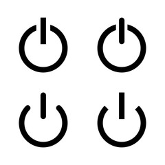 Power sign icon. Switch on symbol. Turn on, off energy
