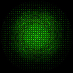 Background swirl circle green glow