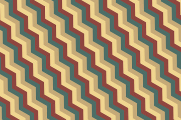 Zigzag pattern. Geometric background flat style illustration. Texture for print, banner, web, flyer, cloth, textile