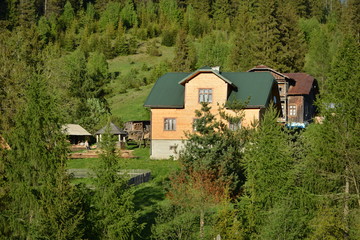Houses in western Ukraine.