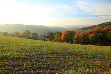 Fototapeta na wymiar Landschaft im Odenwald