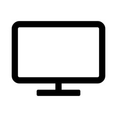 Computer Screen Desktop Icon Outline