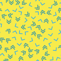 Seamless vector EPS 10  Colorful pattern with different shapes objects. Texture background for textile, print, paper, fabric background, wallpaper