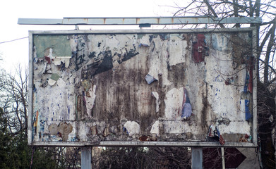 Old abandoned Billboard in town.