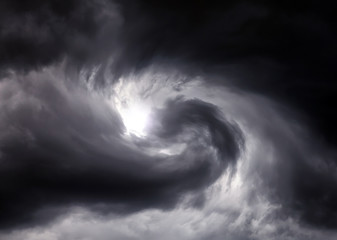 Blurred Whirlwind in the Clouds