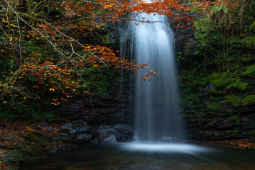 Fototapeta na wymiar Lamina Falls, Saja-Besaya Natural Park, Cantabria, Spain