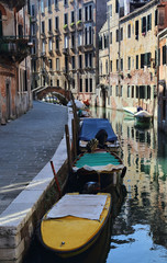 Canal and houses in Venice, Italy