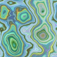 Fototapeta premium marble agate stony seamless pattern texture background - light pastel blue green yellow khaki purple and violet color with smooth surface