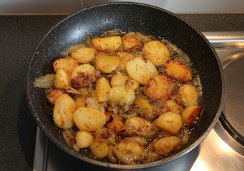 Pan fried potatoes