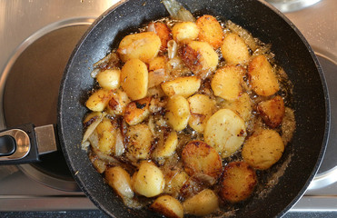 Pan fried potatoes