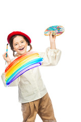 Fototapeta premium positive young painter