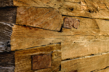 texture of old wooden wall