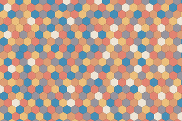 Colorful pattern with different shapes objects. Texture background for textile, print, paper, fabric background, wallpaper
