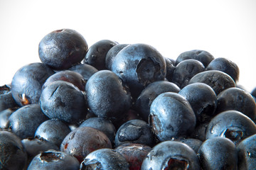 Group of fresh blueberries