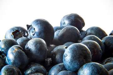 Group of fresh blueberries