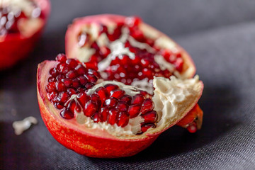 Pomegranate delicious fruit - Punic granatum.
