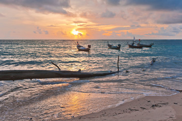 Boats near the beach