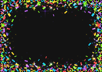 Colorful confetti background