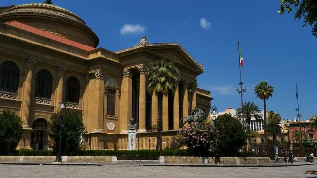  Teatro Massimo Vittorio Emanuele, Piazza Verdi, Palermo, Sicily, Italy