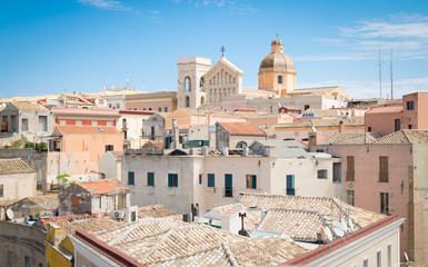 View of Cagliari, Sardinia, Italy. - obrazy, fototapety, plakaty