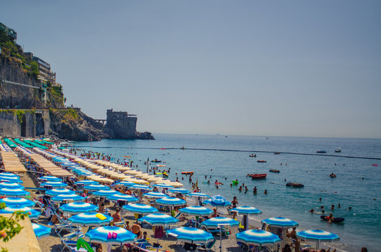 maiori beach on amalfi coast
