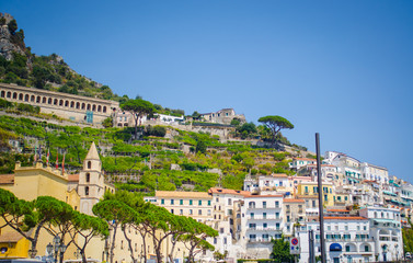 Naklejka premium amalfi mountain landscape