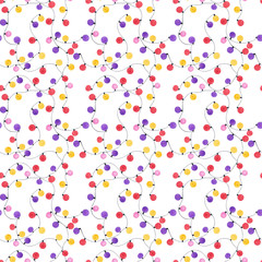 Obraz premium Watercolor Christmas seamless pattern