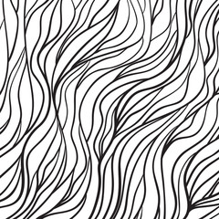 Fototapeta na wymiar Linear wallpaper. Chaotic waved pattern. Tangled texture with lines. Background with lines and waves. Line art. Print for banners, posters, flyers and textiles